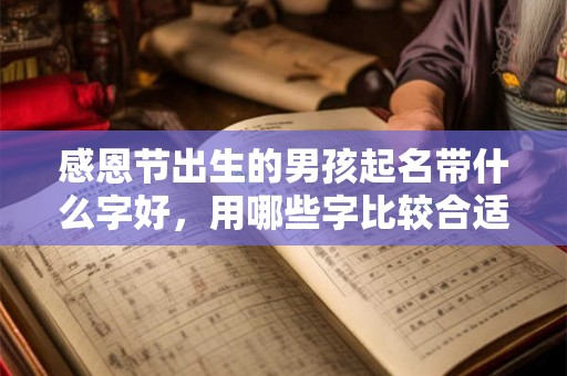 感恩节出生的男孩起名带什么字好，用哪些字比较合适