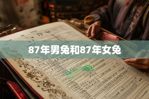 87年男兔和87年女兔