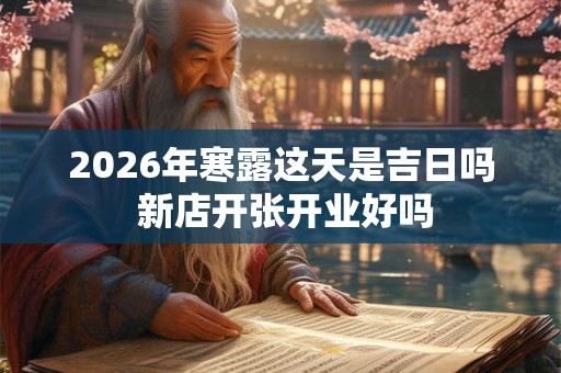 2026年寒露这天是吉日吗 新店开张开业好吗