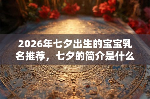 2026年七夕出生的宝宝乳名推荐，七夕的简介是什么？