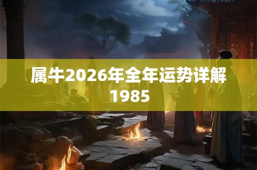 属牛2026年全年运势详解1985 属牛2026年全年运势详解1985