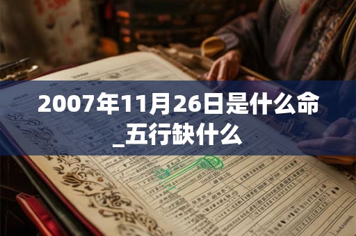 2007年11月26日是什么命_五行缺什么