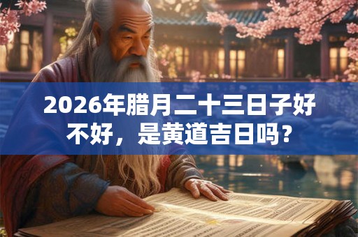 2026年腊月二十三日子好不好，是黄道吉日吗？