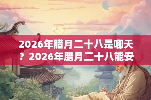 2026年腊月二十八是哪天?2026年腊月二十八能安床吗? 2026年腊月二十八是哪天?2026年腊月二十八能安床吗?