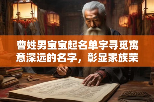 曹姓男宝宝起名单字寻觅寓意深远的名字，彰显家族荣耀