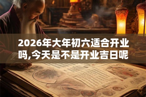 2026年大年初六适合开业吗,今天是不是开业吉日呢