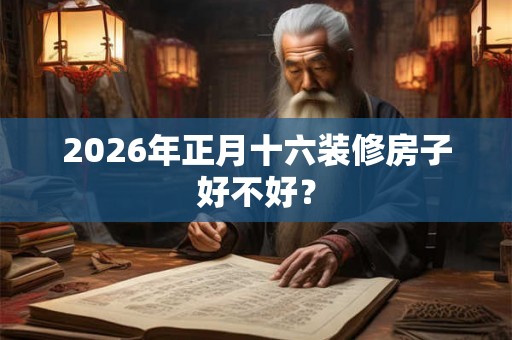 2026年正月十六装修房子好不好？