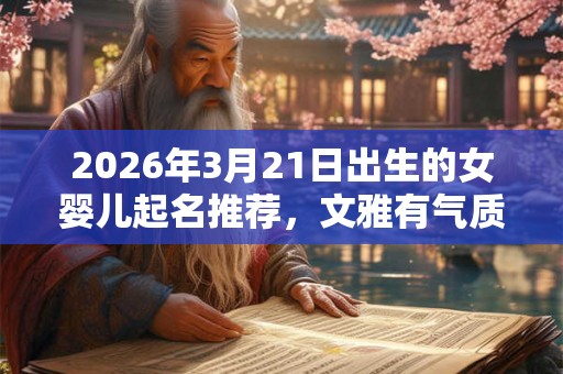 2026年3月21日出生的女婴儿起名推荐，文雅有气质的名字