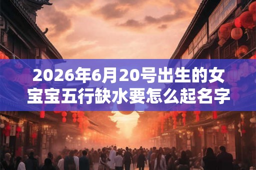 2026年6月20号出生的女宝宝五行缺水要怎么起名字