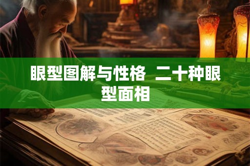 眼型图解与性格  二十种眼型面相