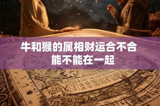 牛和猴的属相财运合不合   能不能在一起