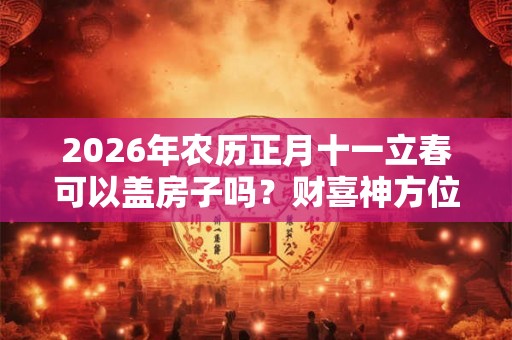2026年农历正月十一立春可以盖房子吗？财喜神方位在哪？