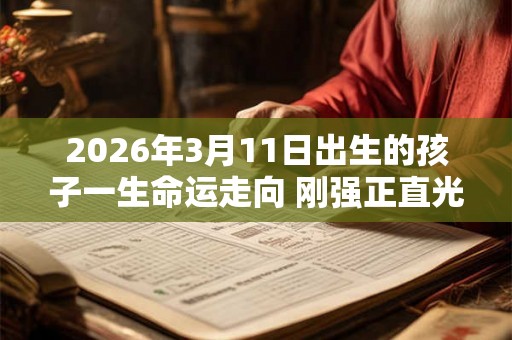 2026年3月11日出生的孩子一生命运走向 刚强正直光明正大