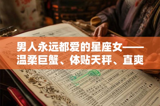 男人永远都爱的星座女——温柔巨蟹、体贴天秤、直爽白羊 男人永远都爱的星座女——温柔巨蟹、体贴天秤、直爽白羊