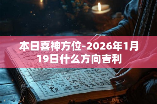 本日喜神方位-2026年1月19日什么方向吉利