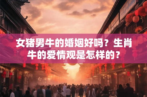 女猪男牛的婚姻好吗？生肖牛的爱情观是怎样的？