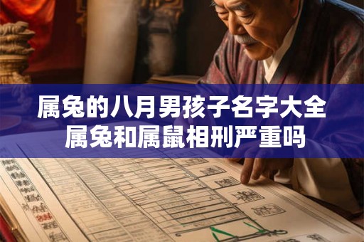属兔的八月男孩子名字大全 属兔和属鼠相刑严重吗