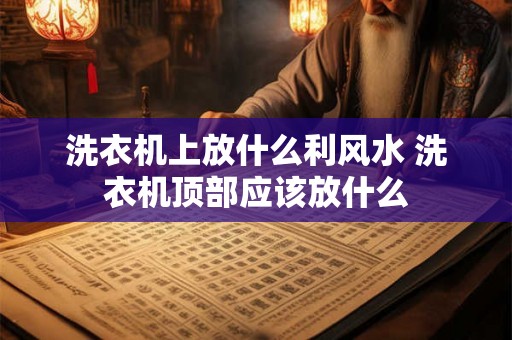 洗衣机上放什么利风水 洗衣机顶部应该放什么