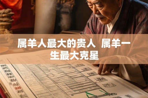 属羊人最大的贵人 属羊一生最大克星 属羊人最大的贵人 属羊一生最大克星