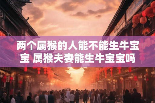 两个属猴的人能不能生牛宝宝 属猴夫妻能生牛宝宝吗 两个属猴的人能不能生牛宝宝 属猴夫妻能生牛宝宝吗