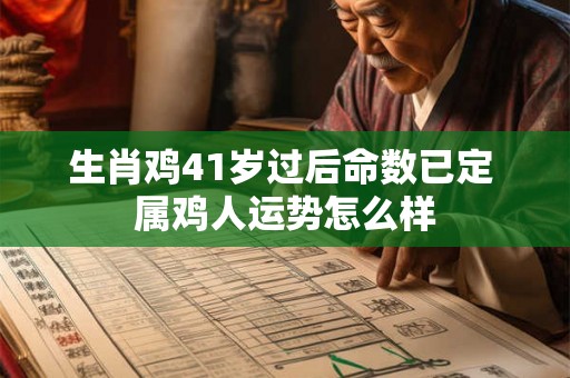 生肖鸡41岁过后命数已定 属鸡人运势怎么样 生肖鸡41岁过后命数已定 属鸡人运势怎么样