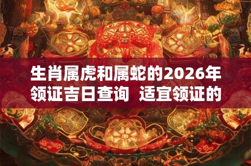 生肖属虎和属蛇的2026年领证吉日查询  适宜领证的好日子