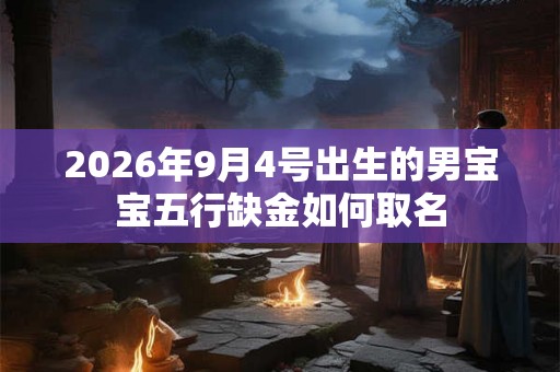 2026年9月4号出生的男宝宝五行缺金如何取名