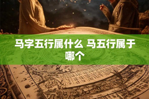 马字五行属什么 马五行属于哪个