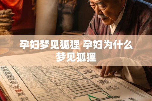 孕妇梦见狐狸 孕妇为什么梦见狐狸