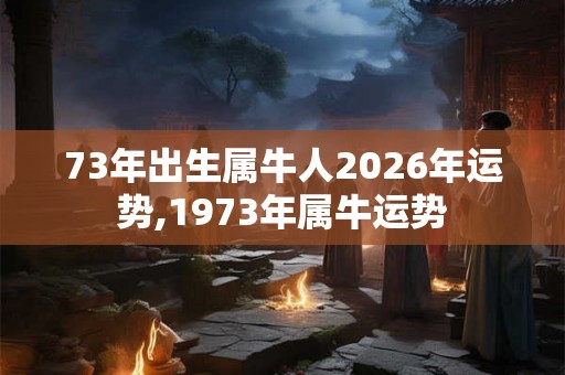 73年出生属牛人2026年运势,1973年属牛运势 73年出生属牛人2026年运势,1973年属牛运势