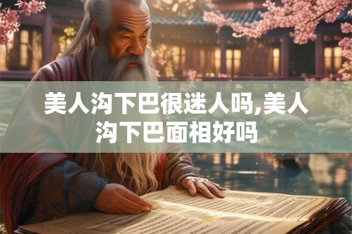 美人沟下巴很迷人吗,美人沟下巴面相好吗