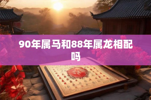 90年属马和88年属龙相配吗