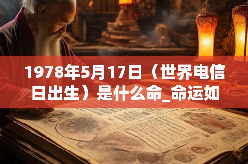 1978年5月17日（世界电信日出生）是什么命_命运如何