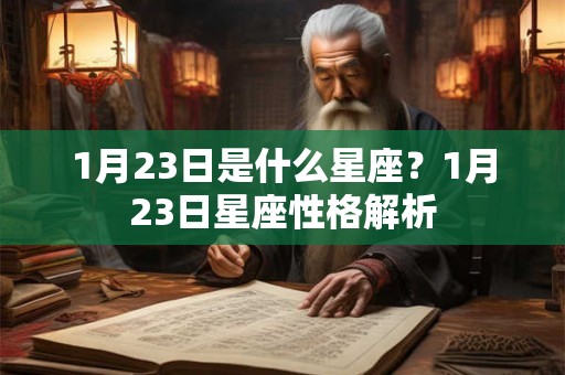 1月23日是什么星座？1月23日星座性格解析