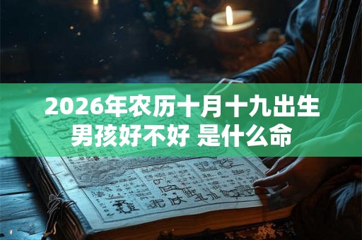 2026年农历十月十九出生男孩好不好 是什么命