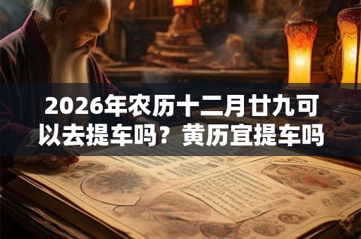 2026年农历十二月廿九可以去提车吗？黄历宜提车吗