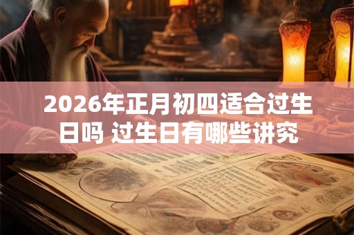 2026年正月初四适合过生日吗 过生日有哪些讲究