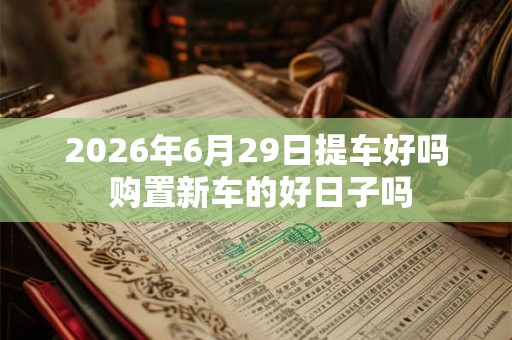 2026年6月29日提车好吗 购置新车的好日子吗 2026年6月29日提车好吗 购置新车的好日子吗