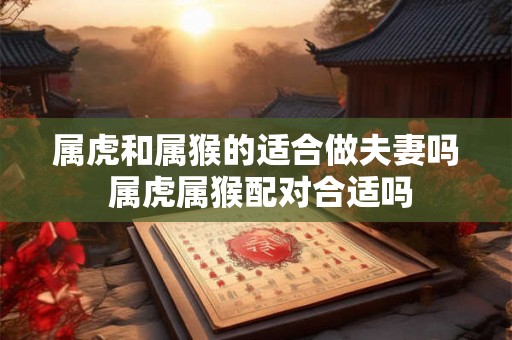 属虎和属猴的适合做夫妻吗 属虎属猴配对合适吗