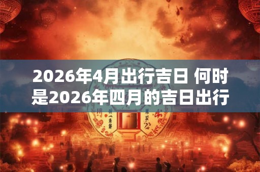 2026年4月出行吉日 何时是2026年四月的吉日出行 2026年4月出行吉日 何时是2026年四月的吉日出行