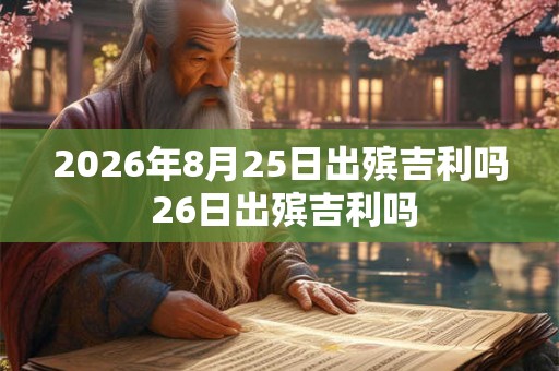 2026年8月25日出殡吉利吗 26日出殡吉利吗