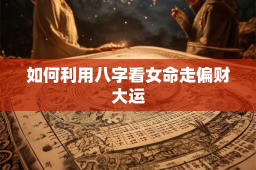 如何利用八字看女命走偏财大运