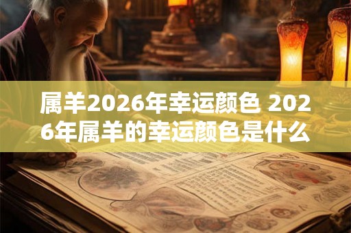 属羊2026年幸运颜色 2026年属羊的幸运颜色是什么