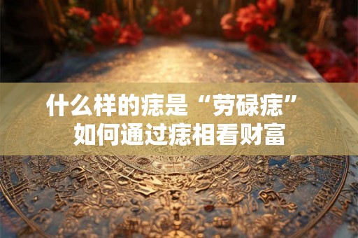什么样的痣是“劳碌痣” 如何通过痣相看财富