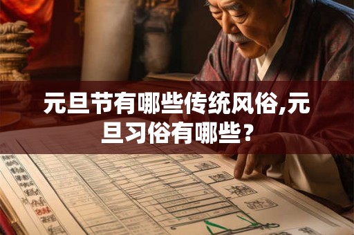 元旦节有哪些传统风俗,元旦习俗有哪些？
