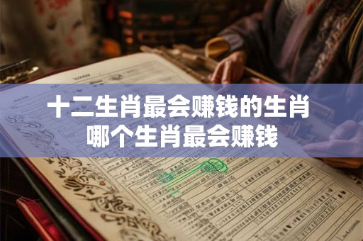 十二生肖最会赚钱的生肖 哪个生肖最会赚钱