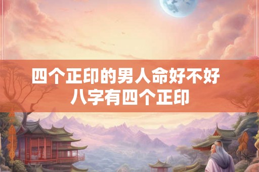 四个正印的男人命好不好  八字有四个正印