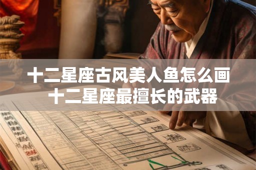 十二星座古风美人鱼怎么画  十二星座最擅长的武器