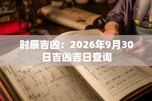 时辰吉凶：2026年9月30日吉凶吉日查询