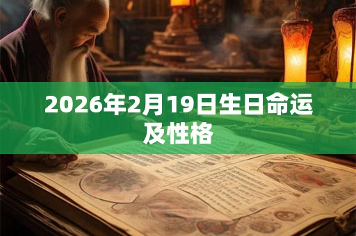2026年2月19日生日命运及性格